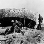 Німецькі солдати в бункері. Україна. 1941