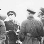 Радянські й румунські офіцери на перемовинах в Бессарабії. Червень-липень 1940